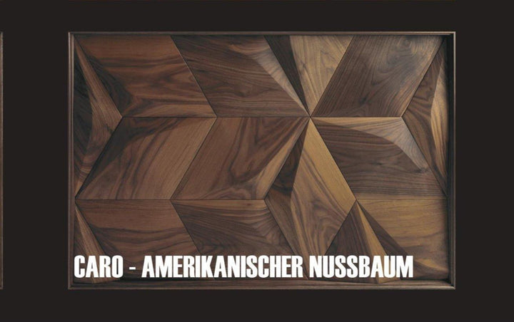 Handgemachter 3D Couchtisch aus Massivholz Nussbaum - Einzigartiges Holzdesign mit Glanz und Eleganz Dekostyl