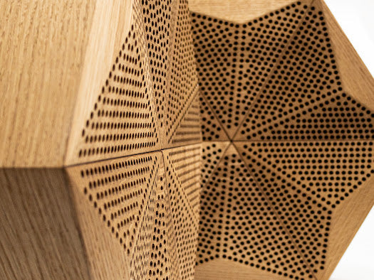 HEXAGO PA - Akustische Wandpaneele aus Eichen-Massivholz | Schallabsorptionsklasse A Dekostyl