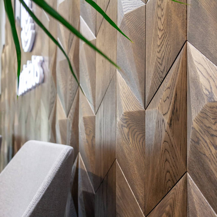 DIAMOND Wandpaneele aus Holz Dekorative 3D-Holzwandpaneele Wandverkleidung | dekostyl