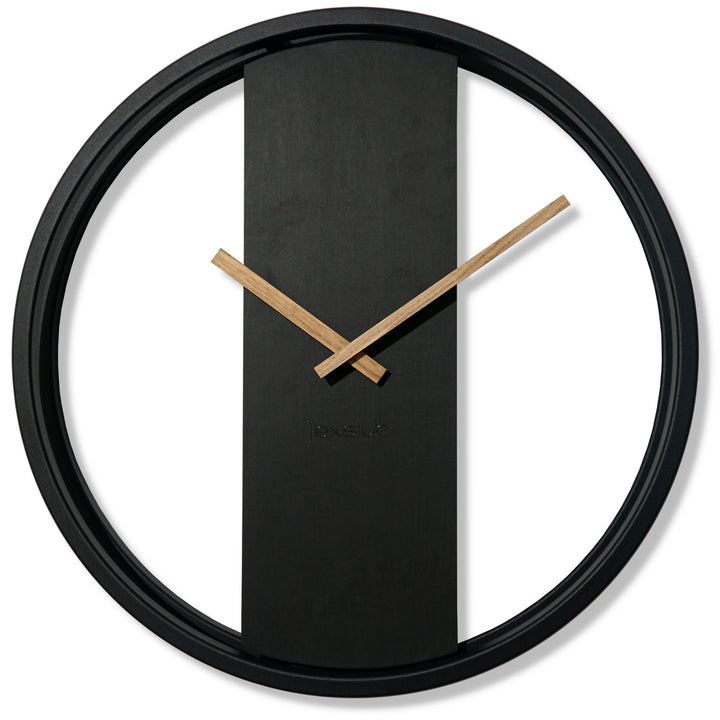 Moderne schwarze Uhr im LOFT-Stil Dekor für stilvolle Häuser, einzigartiges Einweihungsgeschenk Dekostyl